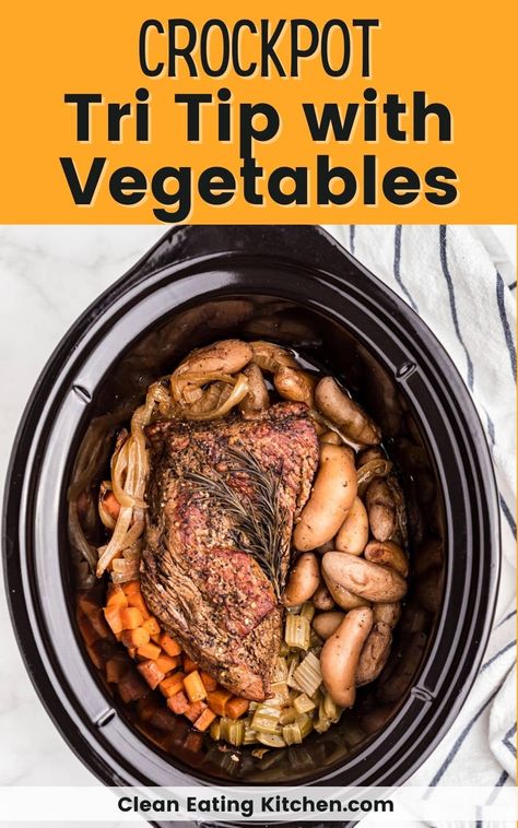 Crockpot Tri Tip Roast, Tri Tip Pot Roast Slow Cooker, Tritip Roast Recipes Slow Cooker, Crockpot Tritip Roast, Tritip Recipes Crock Pot, Tri Tip Crockpot Recipes Crock Pots, Crock Pot Tri Tip Recipes, Slow Cooker Tri Tip Recipes, Tri Tip Slow Cooker Recipes