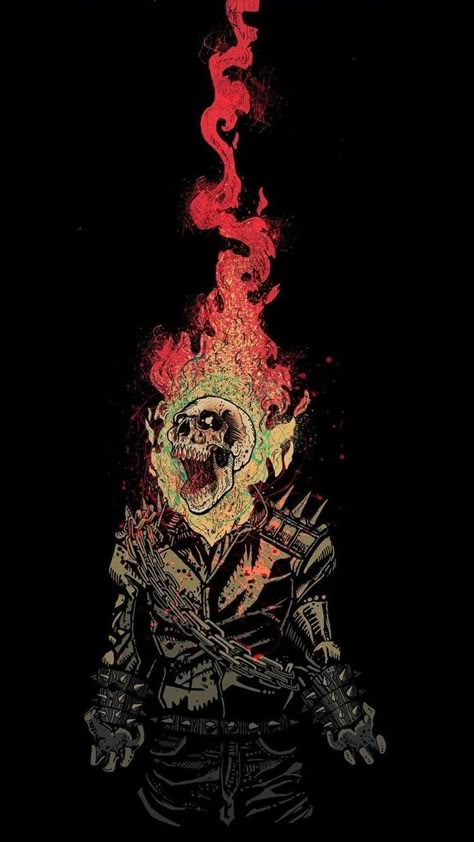 Rider Drawing, Iphone Wallpaper Illustration, Ghost Rider Drawing, Rider Wallpaper, Ghost Rider Wallpaper, Art Ghost, Wallpaper Illustration, Wallpaper Iphone Wallpaper, Ghost Rider