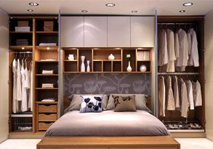 wardrobe ideas, wardrobe guide Small Space Storage Bedroom, Bedroom Wardrobe Ideas, Small Bedroom Storage, Diy Furniture Bedroom, Bedroom Closet Design, Dekorasi Kamar Tidur, 아파트 인테리어, Bedroom Wardrobe, Trendy Bedroom