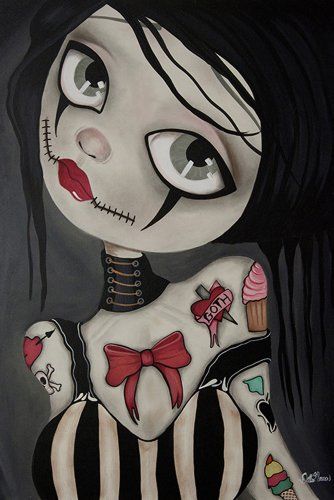 Tattoo Wall Art, Day Of The Dead Art, Art Noir, Art Mignon, Big Eyes Art, Charcoal Drawings, Hair Anime, Blue Anime, Sugar Skull Art