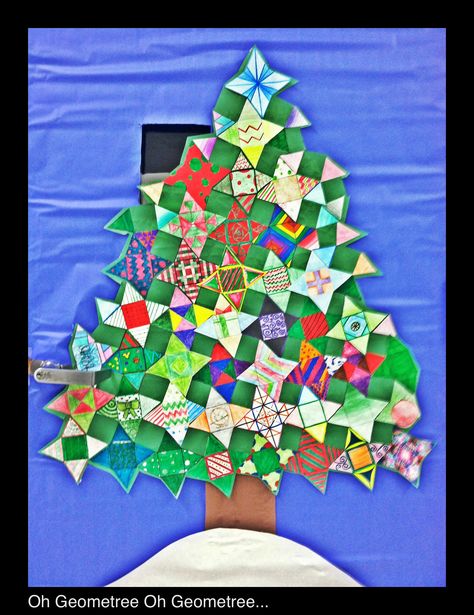 Oh Geometree Oh Geometree Christmas Door Decoration Math Door Decorations, Christmas Math Activities, Holiday Door Decorations, Classy Rooms, Red Trees, Math Classroom Decorations, Christmas Classroom Door, Christmas Door Decoration, Christmas Math