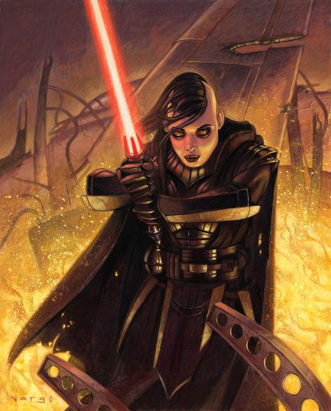 Sith by DavidVargo.deviantart.com on @deviantART Female Sith Star Wars Sith Lords, Dark Jedi, Sith Lords, Sith Empire, Star Wars Sith, Jedi Sith, Star Wars Characters Pictures, Star Wars Concept Art, Old Republic