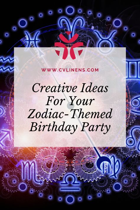 Zodiac Sign Party Theme, Zodiac Sign Birthday Party, Zodiac Party Ideas, Zodiac Themed Birthday Party, Libra Party Ideas, Zodiac Birthday Party Ideas, Astrology Birthday Party Ideas, Taurus Themed Birthday Party, Virgo Party Theme