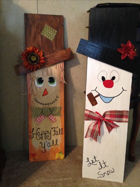 Christmas Porch Leaners Diy, Porch Leaners Diy, Scarecrow Porch Leaner, Diy Wooden Scarecrow For Porch, 4x4 Wood Scarecrow, Scarecrow Welcome Sign, Halloween Barn, Pallet Wood Scarecrow, Door Leaners