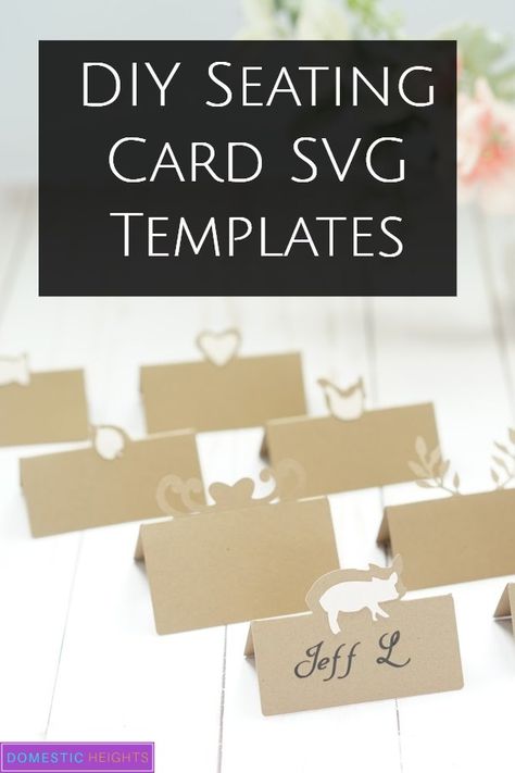 diy cricut wedding idea with free svg cut file templates Cricut Place Cards Wedding, Cricut Place Cards, Diy Seating Cards, Wedding Seating Cards, Diy Seating, Wedding Decorations On A Budget, Cricut Wedding, Place Card Template, Seating Chart Template