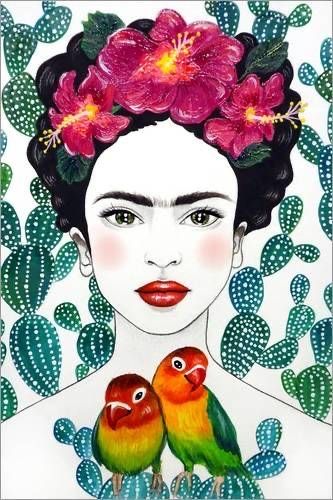 Frida Kahlo Artwork, Frida Paintings, Frida Kahlo Paintings, Frida Kahlo Portraits, Kahlo Paintings, Frida And Diego, Frida Art, Cuban Art, Frida Kahlo Art