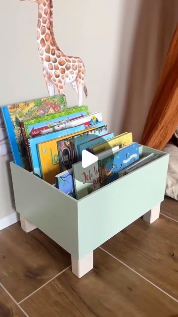 Pax Bookshelf, Ikea Kids Bookshelf, Toy Organizer Ikea, Ikea Bookshelf Hack, Ikea Moppe, Diy Bookshelf Kids, Ikea Hacks Ideas, Ikea Book, Ikea Hack Kids