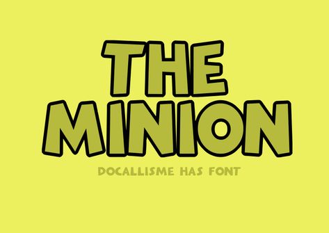 The Minion Font | dafont.com Minion Font, Mermaid Font, 1001 Free Fonts, Blog Font, Cartoon Font, Retro Typewriter, Sign Fonts, Funky Fonts, Free Commercial Fonts