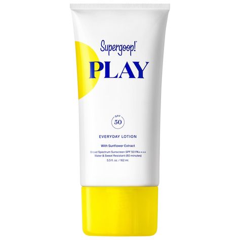 Supergoop Sephora, Everyday Sunscreen, Body Sunscreen, Sunscreen Spf 50, Oily Skin Care, Sunscreen Lotion, Broad Spectrum Sunscreen, Clean Skincare, Xanthan Gum