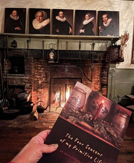 Sitting by a cozy fire enjoying my copy of Gail Reeder's New Book "The Four Seasons of My Primitive Life" Gail Reeder, Primitive Homes, The Four Seasons, Country Primitive, The Four, Four Seasons, New Books, Book Cover, Free Shipping