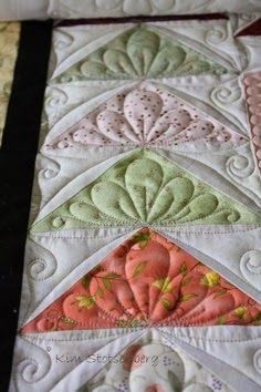 Quilting Stitch Patterns, Free Motion Quilting Patterns, Flying Geese Quilt, Machine Quilting Patterns, Freemotion Quilting, Longarm Quilting Designs, Quilting Stencils, Machine Quilting Designs, Free Motion Quilt Designs