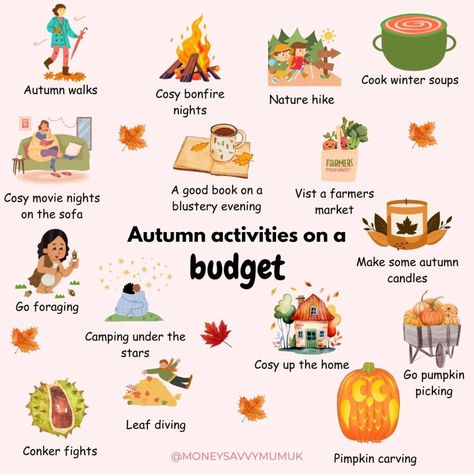 No Spend November, November Mood, No Spend, Autumn Candle, Winter Soups, Nature Hikes, Pumpkin Picking, Night Market, Autumn Activities