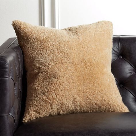 shearling: CB2 Search Results Tan Pillows, Navy Pillows, Suede Pillows, Black And White Pillows, Grey Pillows, Black Pillows, Modern Throw Pillows, Fur Throw Pillows, Leather Pillow