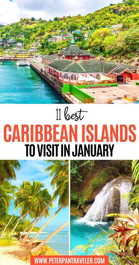 11 Best Caribbean Islands To Visit In January Best Caribbean Islands, Caribbean Islands Vacation, Carribean Travel, Island To Visit, Beach Vacation Spots, Travel Island, Travel Caribbean, Islands To Visit, Caribbean Vacation