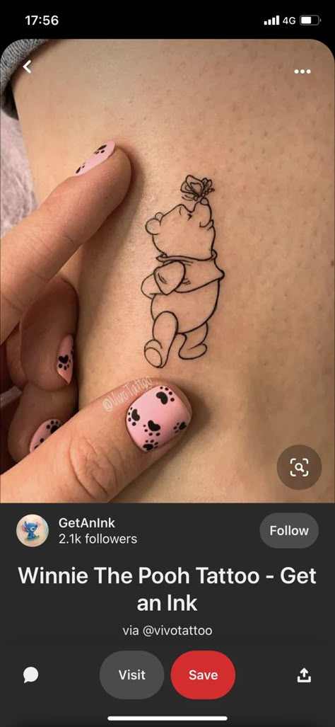 Piglet Tattoo, Winnie The Pooh Tattoo, Pooh Tattoo, Nose Tattoo, Winnie The Pooh Tattoos, Disney Sleeve Tattoos, Charm Tattoo, Tattoo Catalog, Small Matching Tattoos