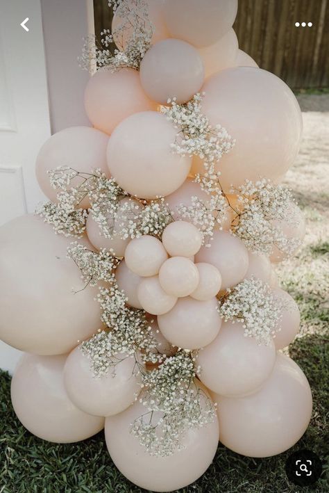 Princess Theme 2nd Birthday Party Ideas, Princess Bridal Shower Theme, Fairytale Balloon Garland, 1st Princess Birthday Party, Neutral Princess Party, Fairy Party Balloon Arch, Ones Upon A Time Birthday, Balloon Corner Decoration, Once Upon A Time First Birthday Party