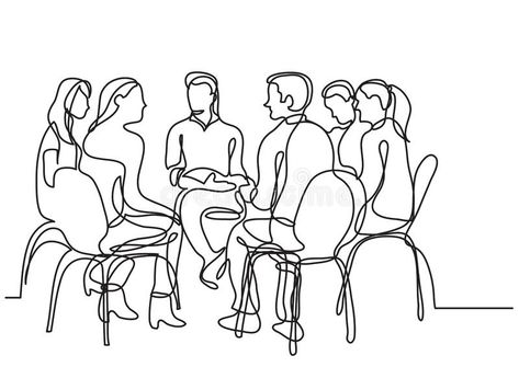 One line drawing of group of young people talking. Vector linear illustration #Sponsored , #Ad, #ad, #group, #line, #linear, #young Vector Illustration People, Linear Illustration, 심플한 그림, Cartoon Drawings Of People, Minimalist Drawing, People Talking, Cartoon People, One Line Drawing, Continuous Line Drawing