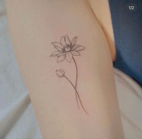 Small Rib Tattoos, Water Lily Tattoos, Design Your Own Tattoo, Bodhi Leaf, Lily Tattoo, Lotus Tattoo, Rib Tattoo, Flower Tattoo Designs, Feminine Tattoos