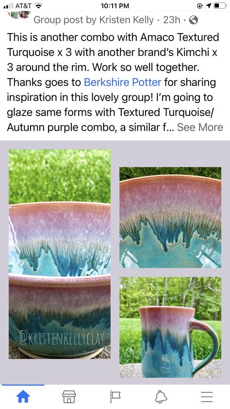 Kimchi Glaze, Spectrum Glazes, Ceramics Pottery Mugs, Pottery Lessons, Glaze Combinations, Amaco Glazes, Beginner Pottery, Ceramic Glaze Recipes, Glazed Bowl