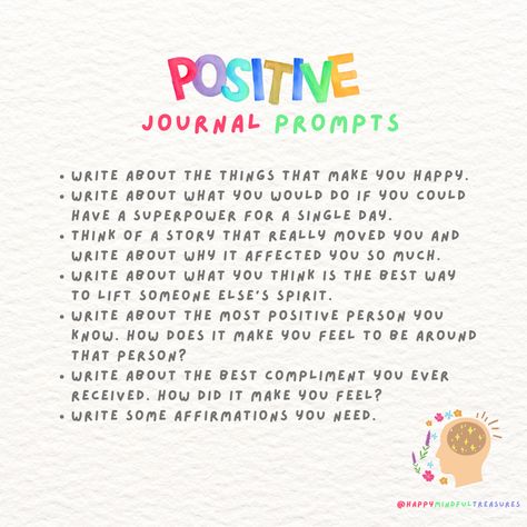 Increase positive thinking by utilizing these journal prompts Journal Prompts For Positivity, Journal Prompts For Positive Thinking, Journal Prompts For Worrying, Confidence Boosting Journal Prompts, Positivity Journaling, Positive Affirmation Prompts, Positive Journal Prompts, Diary Prompts, Positive Journaling