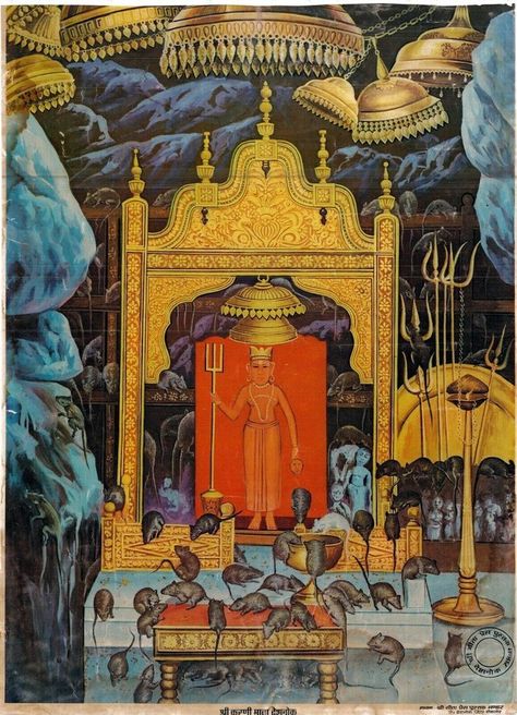 Hindu Cosmos on Tumblr Karni Mata Photo, Taxonomy Notes, Paintings Of God, Karni Mata Temple, Karni Mata, Rattus Rattus, Character Paintings, Brown Rat, Hindu Cosmos