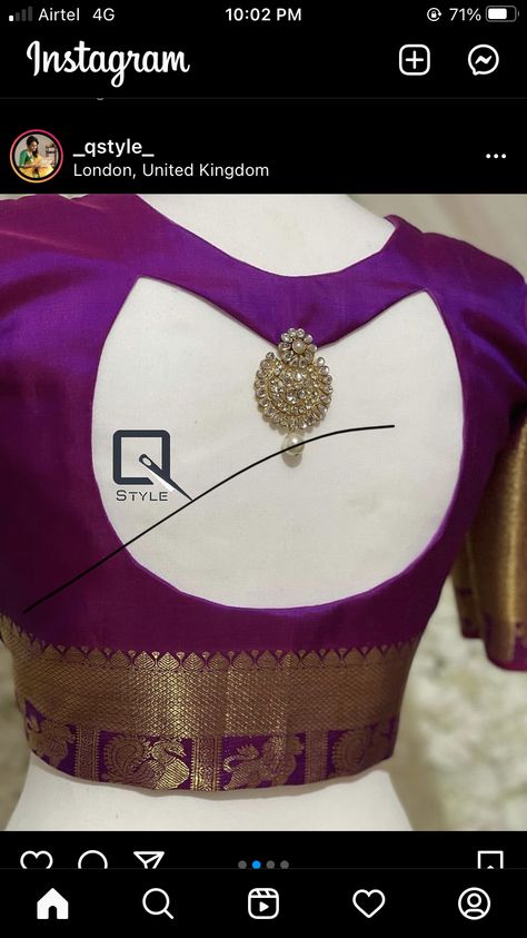 Purple Blouse Back Neck Designs, Blouses Boat Neck Designs, Back Blouse Pattern For Silk Saree, Bot Nek Blouse Designs, Cotton Blouse Designs Latest Boat Neck, Pattu Blouse Design Models Back Neck, Pattern Blouses For Sarees Pattu, Latest Blouse Pattern For Silk Saree, Blouse Back Neck Designs Pattern Silk