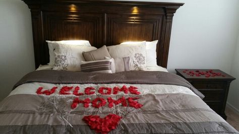 Welcome home!!!! My soldier is coming!!!!! Welcome Home Husband Ideas, Welcome Home For Husband, Welcome Home Husband Surprise, Welcome Home Gifts For Husband, Welcome Home Decorations For Boyfriend, Welcome Home Ideas For Husband, Welcome Home Husband, Welcome Home Ideas For Boyfriend, Welcome Home Boyfriend