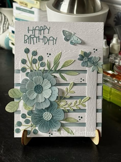 Special Birthday Cards, Card Design Handmade, Hand Made Greeting Cards, Bday Cards, Spellbinders Cards, Beautiful Handmade Cards, Fancy Fold Cards, Birthday Cards Diy, Stamping Up Cards