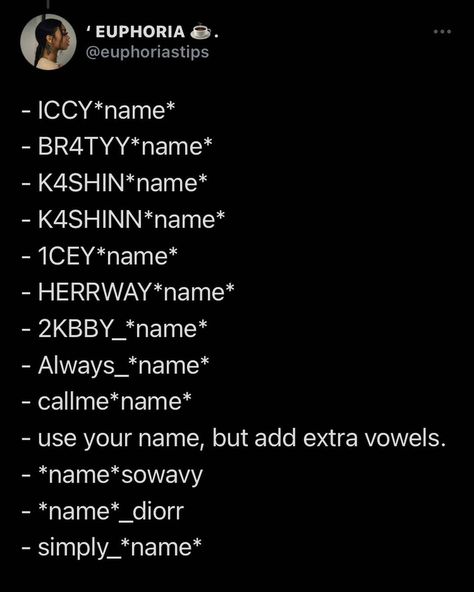 Instagram Model Name Ideas, Spam Names For Instagram Ideas Hood, Y2k Names For Instagram, Telegram Username Ideas, Everskies Username Ideas, Y2k Name Ideas, Hood Instagram Usernames, Discord Username Ideas Y2k, Y2k Username Ideas