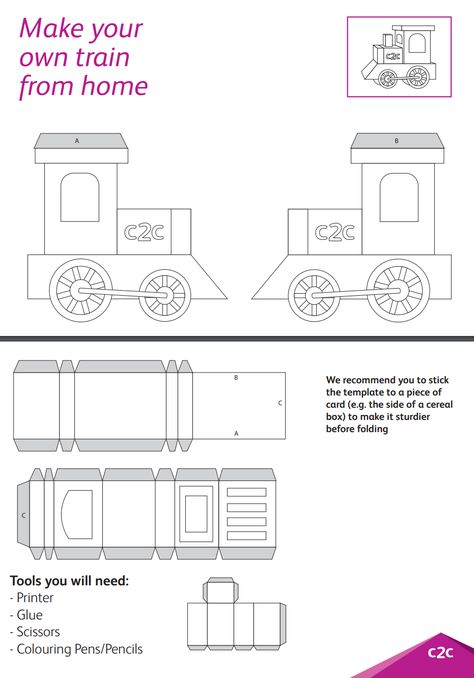 Christmas Train Craft, Cardboard Christmas Train Diy, How To Make A Train Out Of Cardboard, How To Build A Train Out Of Cardboard, Printable Train Template, Train Car Template Free Printable, 3d Paper Train Template Free Printable, Cardboard Train, Candy Train