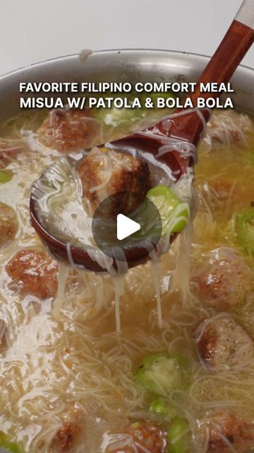 Misua Soup Filipino Food, Filipino Soup Recipes, Filipino Soup, Comfort Food Meals, Filipino Recipe, Food Meals, Pinoy Food, Filipino Food, Filipino Recipes