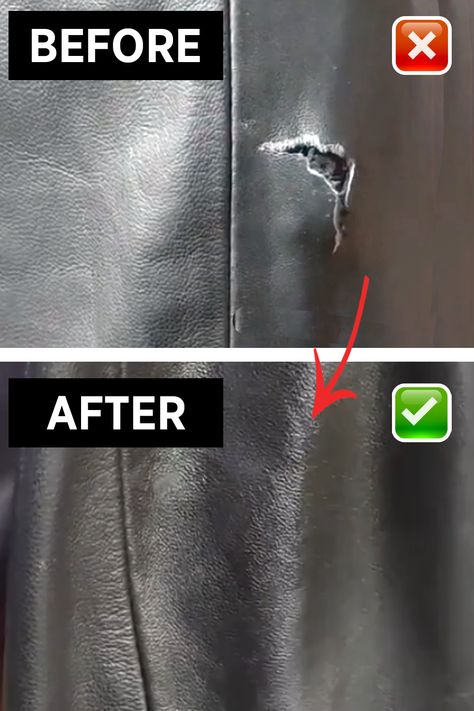 how to repair leather jacket, torn leather jacket repair Ripped Faux Leather Pants, Leather Jacket Diy Upcycle, Ripped Leather Jacket, Repair Faux Leather Jacket, Repair Leather Jacket, Diy Leather Jacket Ideas, Leather Jacket Upcycle, Simple Leather Jacket, Leather Jacket Repair