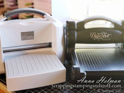 The Stampin Cut And Emboss Machine vs. The Big Shot, how do they compare in size, features, and performance? Find out here! Emboss Machine, Heather Wreath, Card Making Ideas Easy, Craft Retreat, Farm Craft, Big Shot Machine, Virtual Card, Free Stamps, Global Design Project