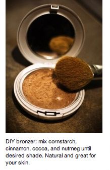 Homemade Bronzer, Diy Bronzer, Natural Makeup Tips, Diy Kosmetik, Beauty Recipe, Homemade Beauty Products, Back To Nature, Health And Beauty Tips, All Things Beauty