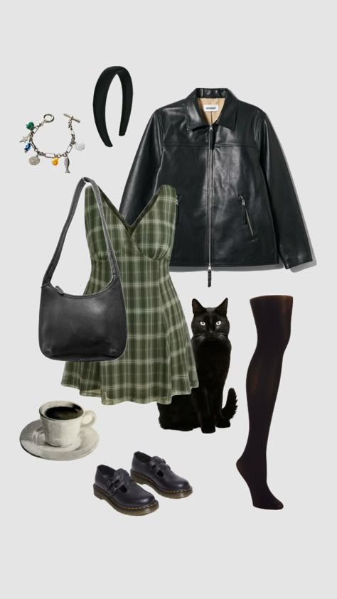 Black cat core ✨🐈‍⬛ #outfitinspo #fashioncollage #vintage #artsy #black #witchy #sabrinatheteenagewitch Sun In Capricorn, Black Cat Outfit, Campus Fits, Fashion Definition, Cat Core, Venus In Scorpio, Witchy Outfits, Hp Characters, Real Fashion