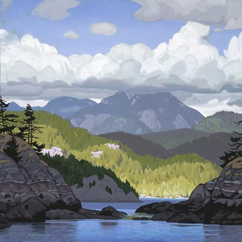 Clayton Anderson — Madrona Gallery Digital Plein Air, Lawren Harris, Nature Paint, Paintings Wall Decor, Study Reference, Landscapes Beautiful, Master Studies, Home Nature, Canadian Painters