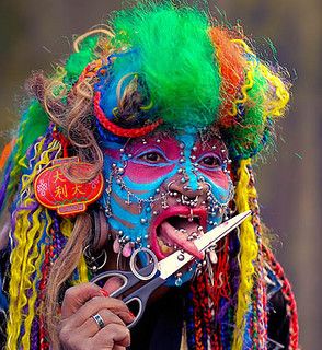 Elaine Davidson: World's Most Pierced ... Elaine Davidson, Edinburgh Festival, Cool Piercings, Serbia And Montenegro, Guinness World Records, America And Canada, Round The World, Interesting Photos, Body Modifications