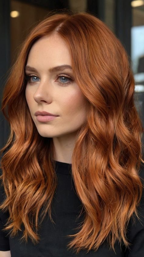 Hair Affair with Copper Styles 🌟 Copper Hair Tones, Medium Hair Wedding Guest, Muted Red Hair, Muted Copper Hair, Copper Ponytail, Copper Hairstyle, Hair Wedding Guest, Medium Hair Wedding, Chic Hairstyle