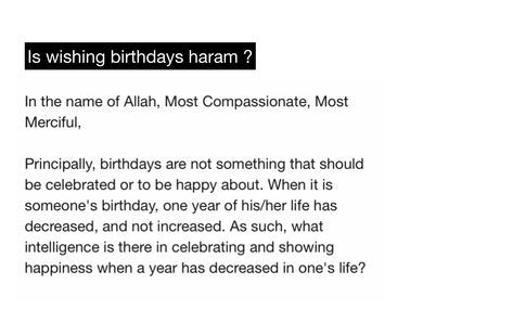 Birthday In Islam Haram, Birthday In Islam, Haram In Islam, Islamic Page, Beautiful Quran Verses, Birthday Wish, One Life, Quran Verses, First Year