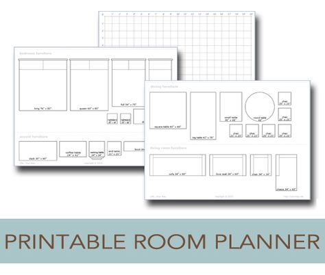 I am so excited to share these printable room planners with you today! But first, I have to tell you that most of the credit goes to my amazing husband because I would have given up long before finishing these printables if it wasn’t for his help. He’s the real decorator, designer and Photoshop expert … Apartment Furniture Layout, Room Layout Planner, Bedroom Furniture Layout, House Layout, Ideas Room, Room Planning, Apartment Furniture, Room Planner, Furniture Layout