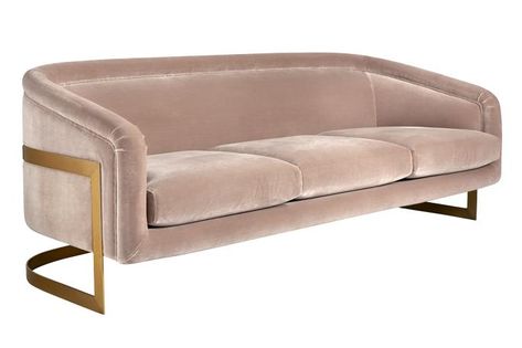 33 colourful sofas: a rainbow review of AW18 settees | Home | The Sunday Times Champagne Sofa, Pink Sofa Living Room, Rooster Decor, Pink Living Room, Studio 54, Sofa Colors, Jonathan Adler, Boutique Homes, Burke Decor