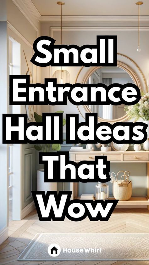 Make a great first impression with these Small Entrance Hall Ideas. Discover creative decor tips, smart storage solutions, and stylish designs to maximize your space and keep your entrance hall inviting. Home Entrance Corridor Ideas, Mirror On Entrance Door, Interior Design Front Entry, Lobby Interior Design Entrance Home, Foyer Decorating Small Area, Amazing Entrance Halls, Back Door Entryway Ideas, Enclosed Foyer Entryway, Modern Home Foyer