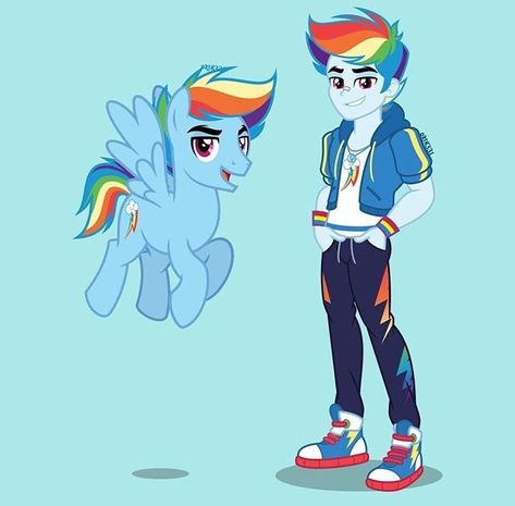 Rainbow Dash Genderbend, Mlp Genderbend, My Little Pony Boys, X Male Reader, My Little Pony Comic, Mlp Equestria Girls, My Little Pony Drawing, My Little Pony Characters, Mlp Pony