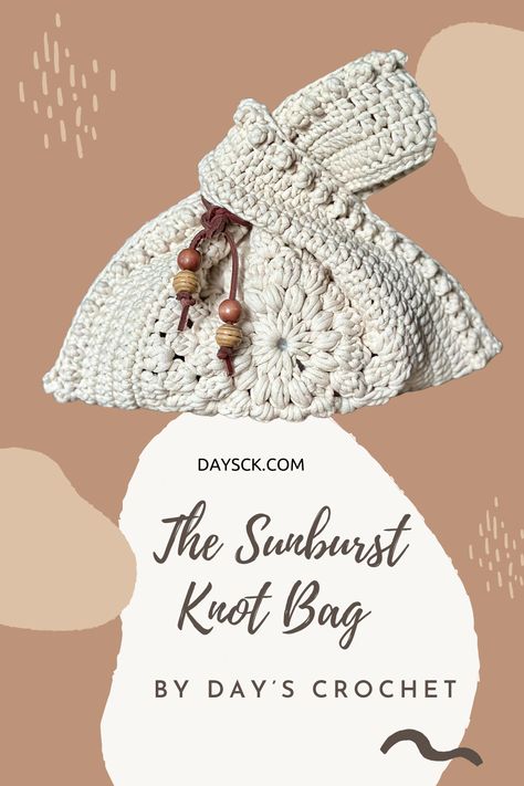 Unravel the mystery of creating your very own crochet masterpiece with our FREE Sunburst Motif Crochet Knot Bag tutorial! Dive into the unique world of DIY, and let your creativity flow. This project is not only practical, but also deeply satisfying and inspiring. Let your fashion passion take the lead, one stitch at a time! #FreePattern #CrochetBag #Crochet Knot Bag Pattern Free Crochet, Crochet Knot Bag Pattern, Crochet Bum Bag Free Pattern, How To Line A Crochet Bag With Fabric, Crochet Boho Bag Pattern Free, Knot Bag Tutorial, Crochet Knot Bag, Unique Crochet Projects, Crochet Tapestries