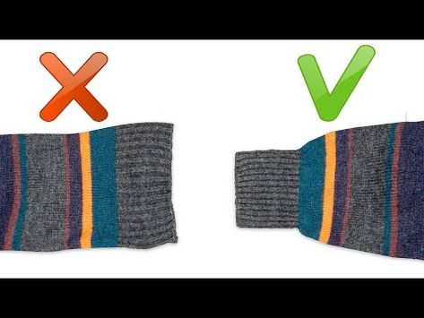 How to fix a stretched elastic band of a sweater - 2 sewing trick! - YouTube Sweater Makeover, Band Van, Christmas Gifts For Mom, Sweater Sleeves, Sewing Hacks, Fix It, Elastic Band, Repair, Christmas Gifts