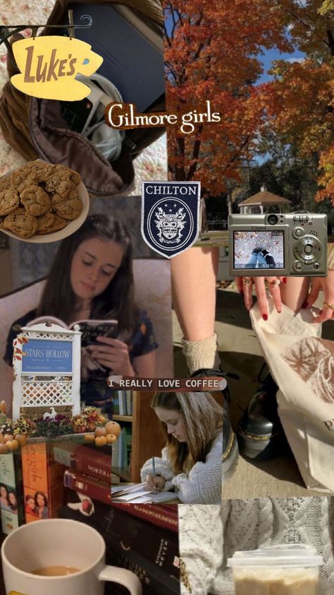 gilmore girls collage wallpaper aesthetic downtown aesthetic #gilmoregirls #Rory gilmore #Chilton #wallpaper #autumn #fall #lorelaigilmore Gilmore Girls Aesthetics, Rory Gilmore Collage, Rory Gilmore Aesthetic Wallpaper, Gilmore Girls Aesthetic Wallpaper, Rory Gilmore Chilton, Rory Gilmore Wallpaper, Chilton Gilmore Girls, Gilmore Girl Aesthetic, Gilmore Girls Collage