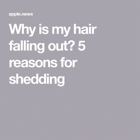 My Hair Is Falling Out, Hair Fall Control Tips, Hair Falling, Androgenetic Alopecia, Breaking Hair, Hair Control, Hair Fall, Running Tips, Business Insider