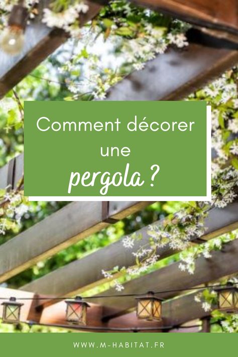 Pergola : comment décorer et aménager votre pergola sur terrasse ? Toutes nos idées ! #pergola #deco #amenagement #decoration #terrasse Pergola Construction, Patio Pergola, Pergola Patio, Le Point, Pergola, Diy Decor, Garage, Patio, Couture