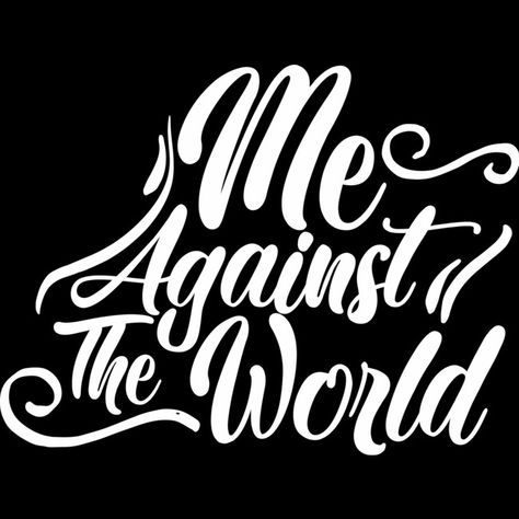 Me Against The World is a Men's T-Shirt designed by Blacklaboratory to illustrate your life and is available at Design By Humans Me Against The World, Ringer Tee, Mens Long Sleeve Tee, Positive Words, World Art, Men's Tank, Sweater Pullover, Cowl Neck Sweater, Dark Wallpaper