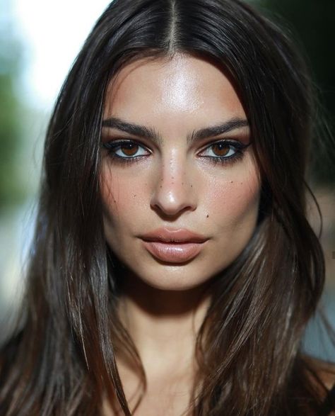 Emily Ratajkowski Makeup, Brunette Makeup, Makeup Eye Looks, Lily James, Emily Ratajkowski, Vanessa Hudgens, Sarah Jessica Parker, Makati, Westminster